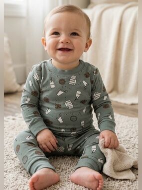 🌸Wonder Nation Milk & Cookies PJ Set